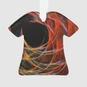 Breaking the Circle Abstract Art Acrylic Shirt Ornament