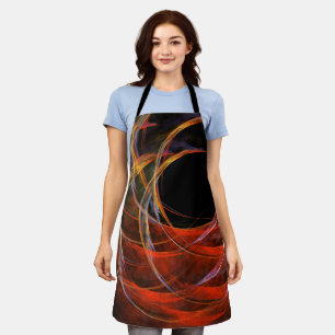 Breaking the Circle Abstract Art Apron