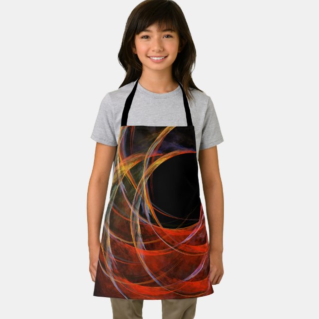 Breaking the Circle Abstract Art Apron (Insitu)