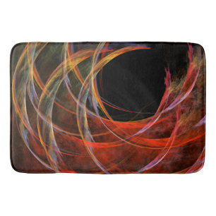 Breaking the Circle Abstract Art Bath Mat