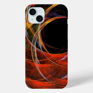 Breaking the Circle Abstract Art iPhone 15 Mini Case