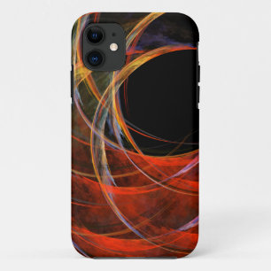 Breaking the Circle Abstract Art iPhone 11 Case