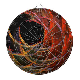 Breaking the Circle Abstract Art Dartboard
