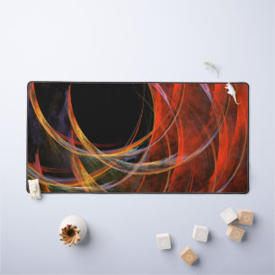 Breaking the Circle Abstract Art Desk Mat