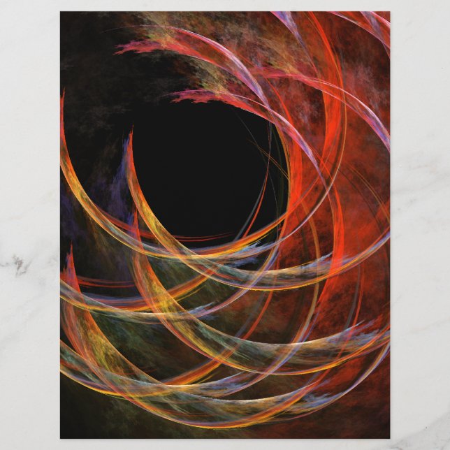 Breaking the Circle Abstract Art Flyer (Front)