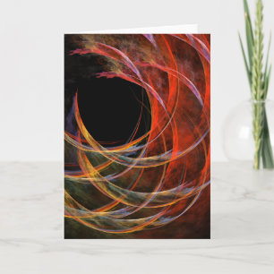 Breaking the Circle Abstract Art Greeting Card