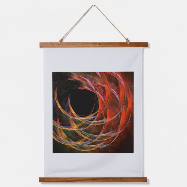 Breaking the Circle Abstract Art Hanging Tapestry (Front)