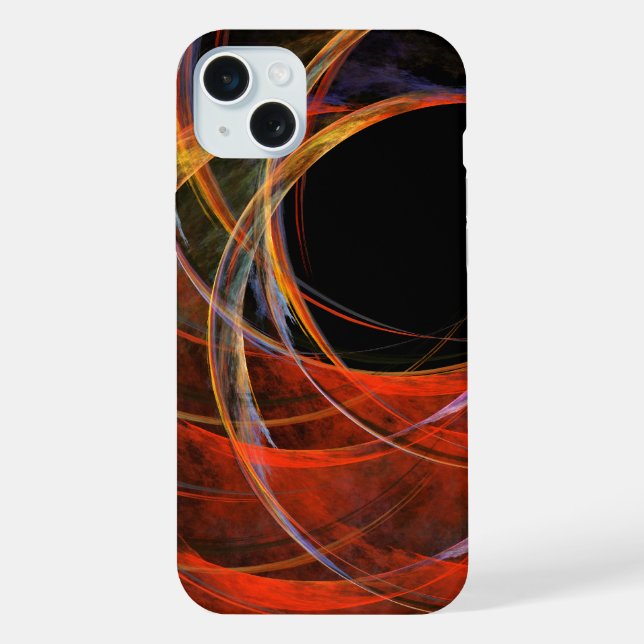 Breaking the Circle Abstract Art iPhone Case (Back)