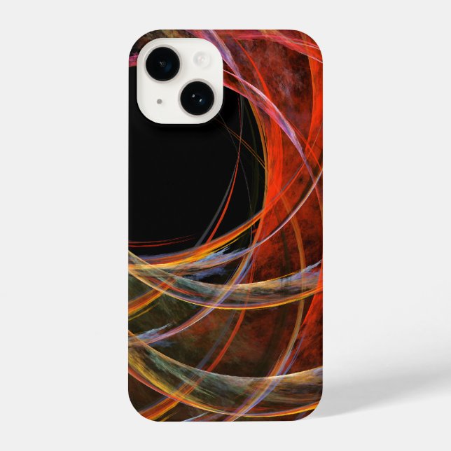 Breaking the Circle Abstract Art iPhone Case (Back)