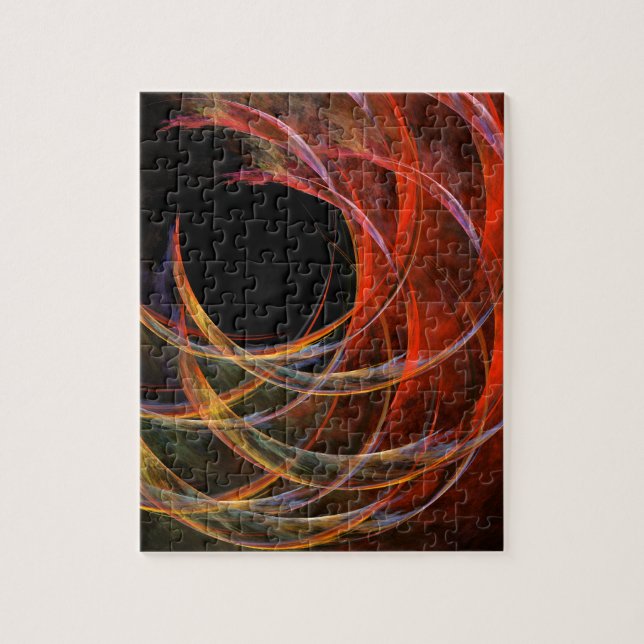 Breaking the Circle Abstract Art Jigsaw Puzzle (Vertical)