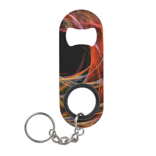 Breaking the Circle Abstract Art Keychain Bottle Opener