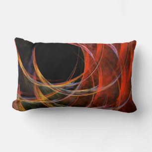 Breaking the Circle Abstract Art Lumbar Pillow