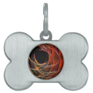 Breaking the Circle Abstract Art Pet ID Tag
