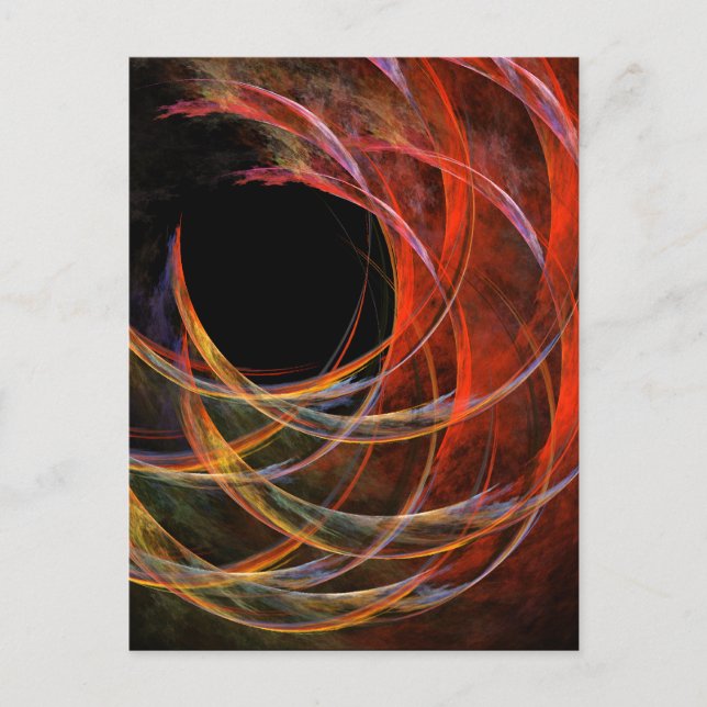 Breaking the Circle Abstract Art Postcard (Front)