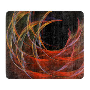 Breaking the Circle Abstract Art Rectangle Cutting Board