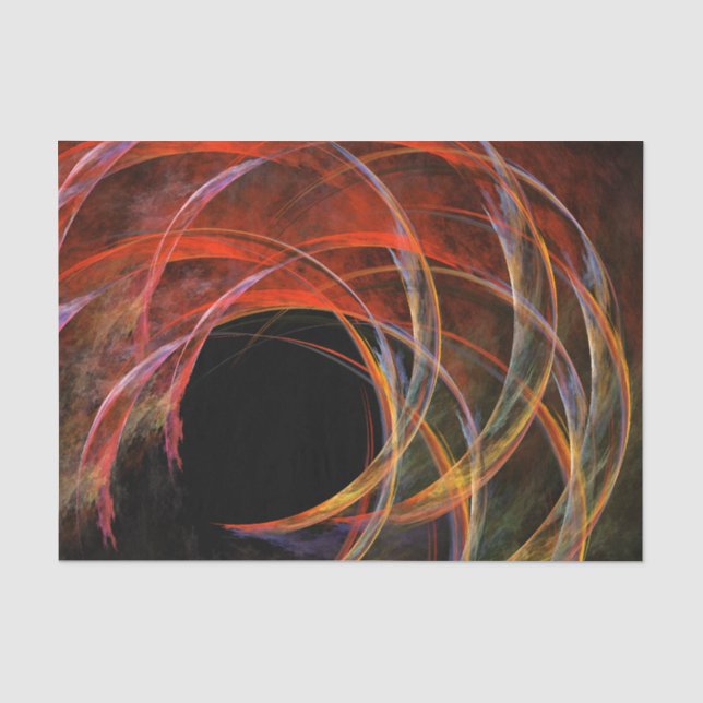 Breaking the Circle Abstract Art Tissue Paper (Front)