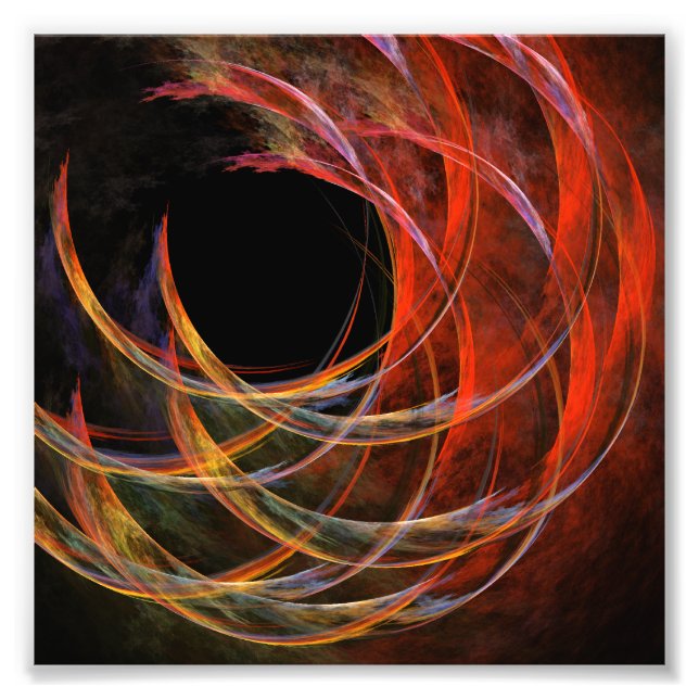 Breaking the Circle Abstrait Art Photo Print (Devant)