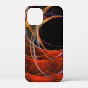 Breaking the Circle Vortex of Fire Abstract Art iPhone 12 Mini Case