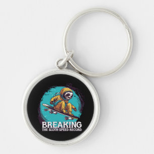 breaking the sloth speed record keychain