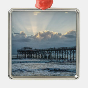 Breaking Through At Cocoa Metal Ornament