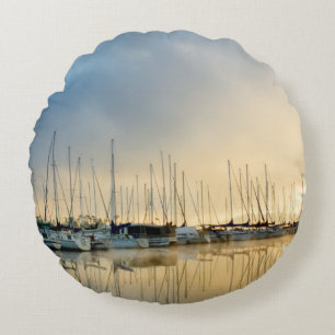 Breaking Through II Round Pillow