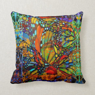 Breaking Thru Butterfly Throw Pillow