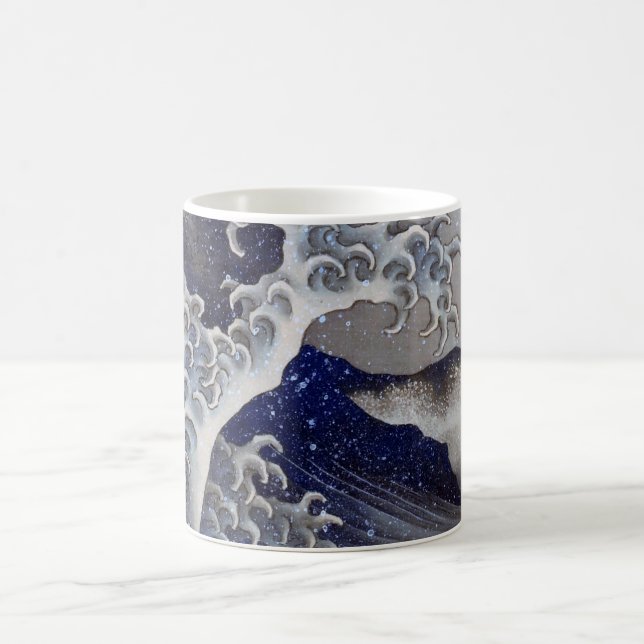 Breaking Waves, Hokusai Coffee Mug (Center)
