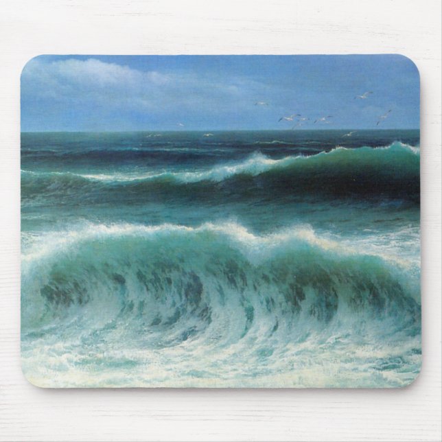 Breaking Waves Mouse Pad (Front)