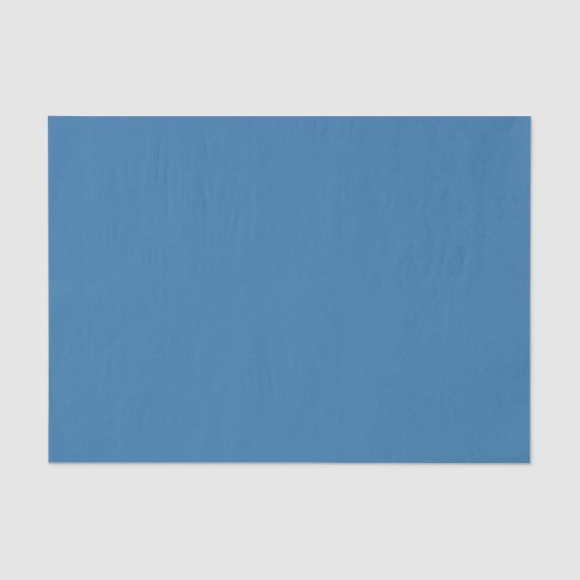 Breaking Waves Rich Saturated Blue Solid Tissue Paper (Front)