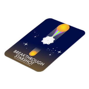 Breakthrough Starshot Retro Space Art Magnet