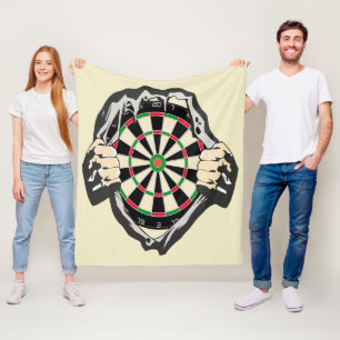 Breakthrough to the Bullseye – Ultimate Dartboard Fleece Blanket