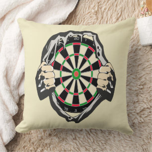 Breakthrough to the Bullseye – Ultimate Dartboard  Throw Pillow