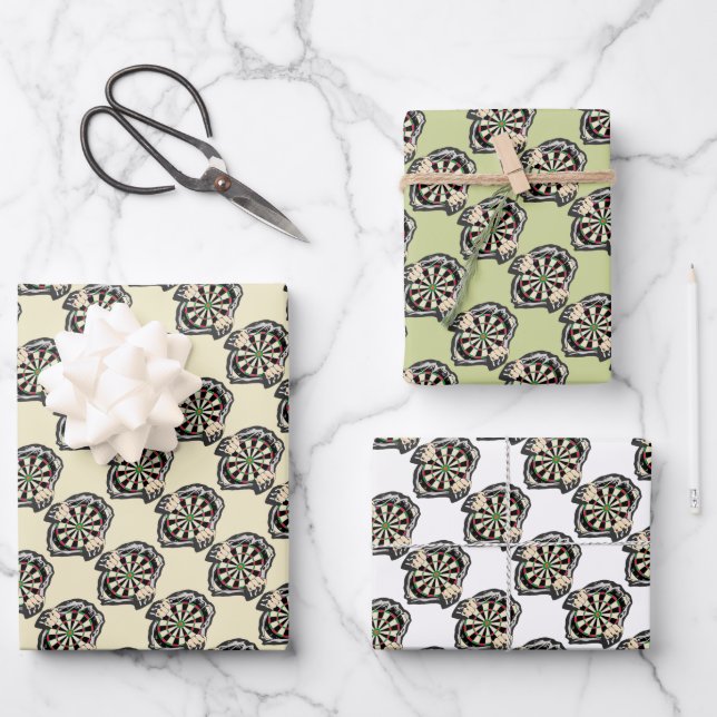 Breakthrough to the Bullseye – Ultimate Dartboard  Wrapping Paper Sheet (Front)