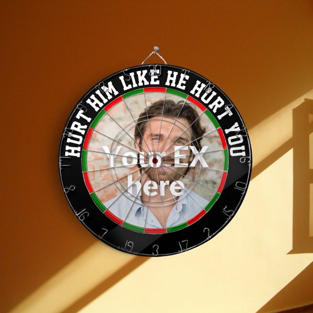 Breakup perfect gift for her to get over him dartboard (Creator Uploaded)