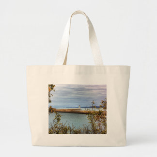 Breakwall Through the Trees Large Tote Bag