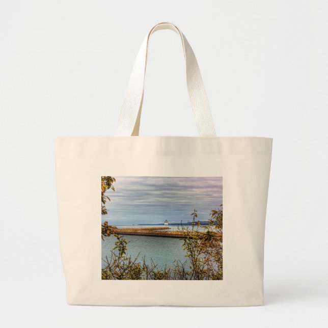 Breakwall Through the Trees Large Tote Bag (Front)
