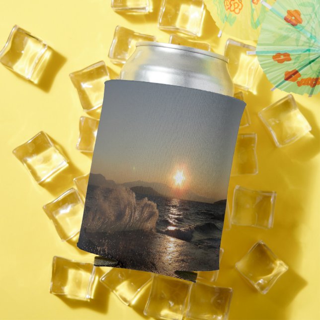 Breakwater in Croatia beautiful sunset           Can Cooler (In Situ Summer)