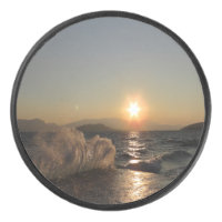 Breakwater in Croatia beautiful sunset