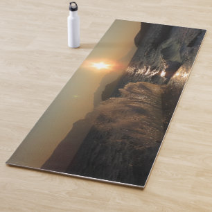 Breakwater in Croatia beautiful sunset        Yoga Mat