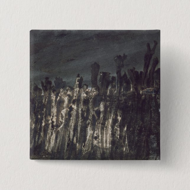 Breakwater in Jersey 2 Inch Square Button (Front)