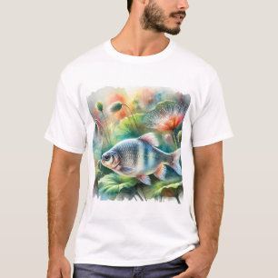 Bream Fish 240824AREF105 - Watercolor T-Shirt