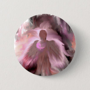 Breast Cancer Angel 2 Inch Round Button
