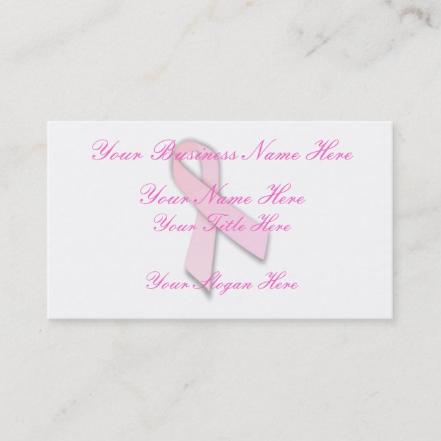 Breast Cancer Awareness (1) Business Card (Front)