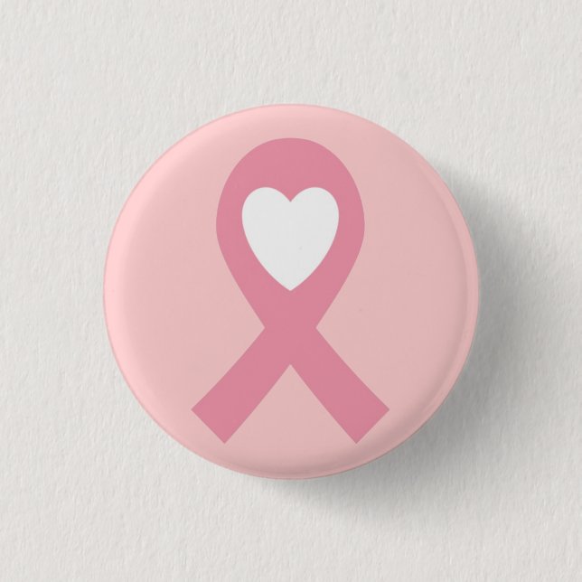 Breast Cancer Awareness  1 Inch Round Button (Front)