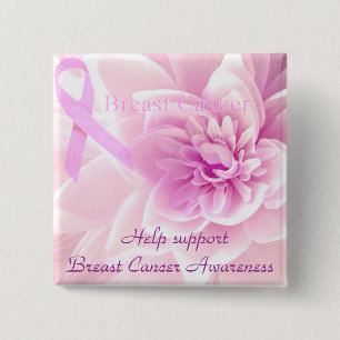 Breast Cancer Awareness_ 2 Inch Square Button