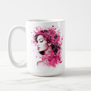 BREAST CANCER AWARENESS AND SUPPORT COFFEE MUG