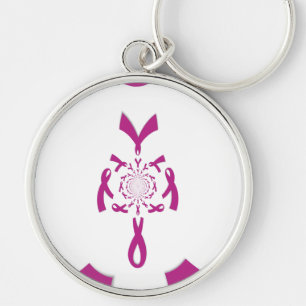 Breast Cancer Awareness Art Print Keychain