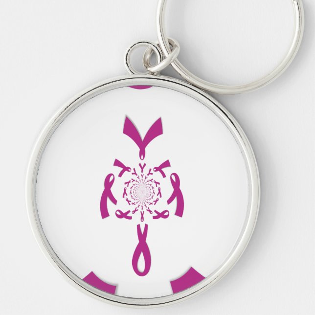 Breast Cancer Awareness Art Print Keychain (Front)