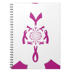 Breast Cancer Awareness Art Print Notebook
