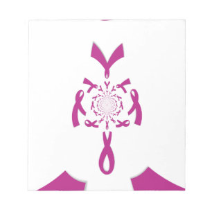 Breast Cancer Awareness Art Print Notepad